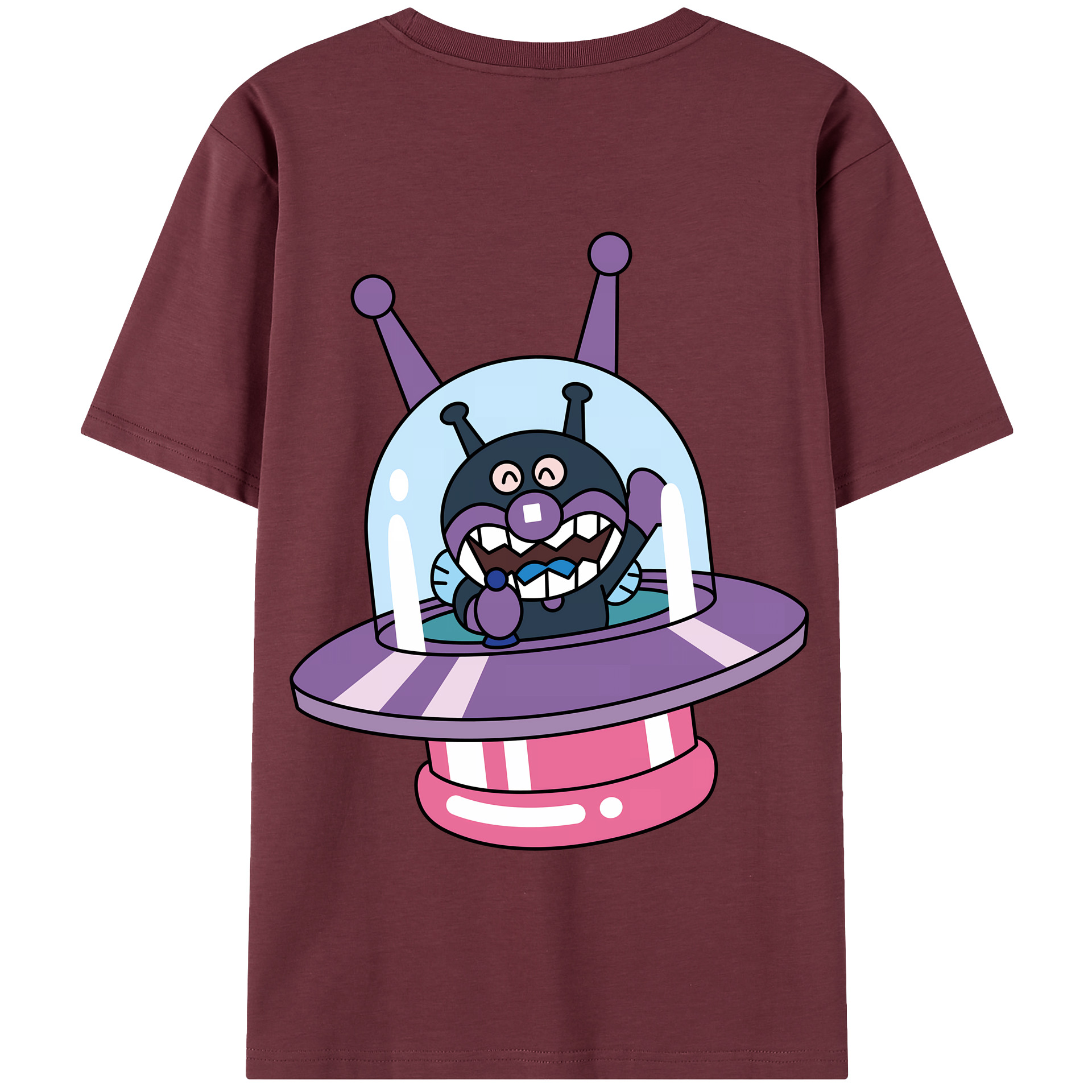 （画像用） アンパンマン Anpanman 綿100％半袖Tシャツ（背面プリント）